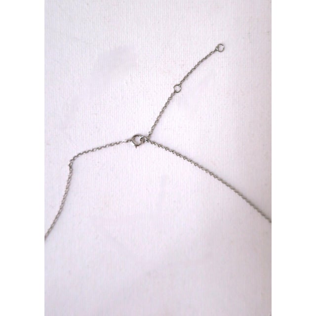 Pearl and Sterling Silver Adjustable Necklace For Sale - Image 12 of 13