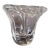 1950s Daum Crystal Free Form Vase, Signed For Sale