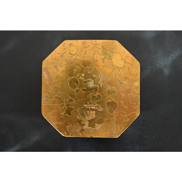 Tiffany Studios New York Zodiac Bronze Doré Inkwell For Sale - Image 12 of 15