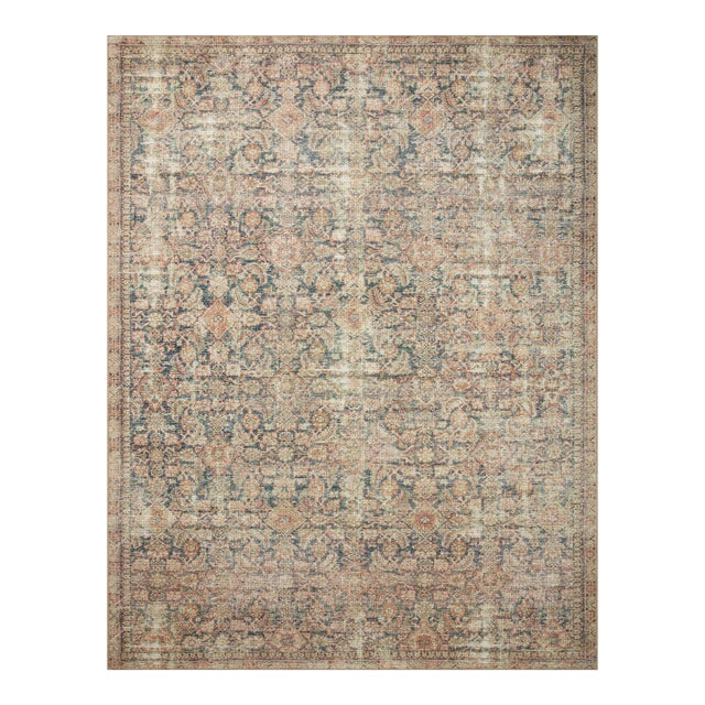 Angela Rose x Loloi Aubrey Rug Navy / Multi 2'-0" x 5'-0" Accent Rug For Sale