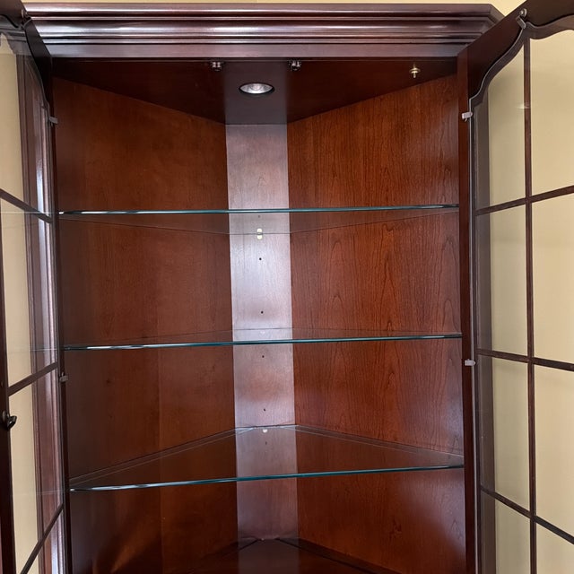1990s 1990s Thomasville Corner China Cabinet For Sale - Image 5 of 12