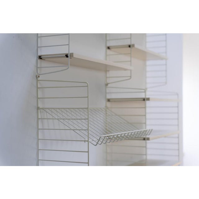 Vintage Shelving System with 2 Record Cabinets by Kajsa & Nils Strinning for String, Sweden, 1960s For Sale - Image 12 of 16