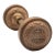 Pair of Reading Windsor Brass Entry Door Knobs For Sale