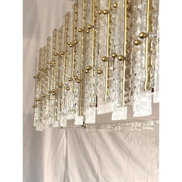 Italian Tropical Gold Murano Glass Chandelier by Simoeng For Sale - Image 6 of 12