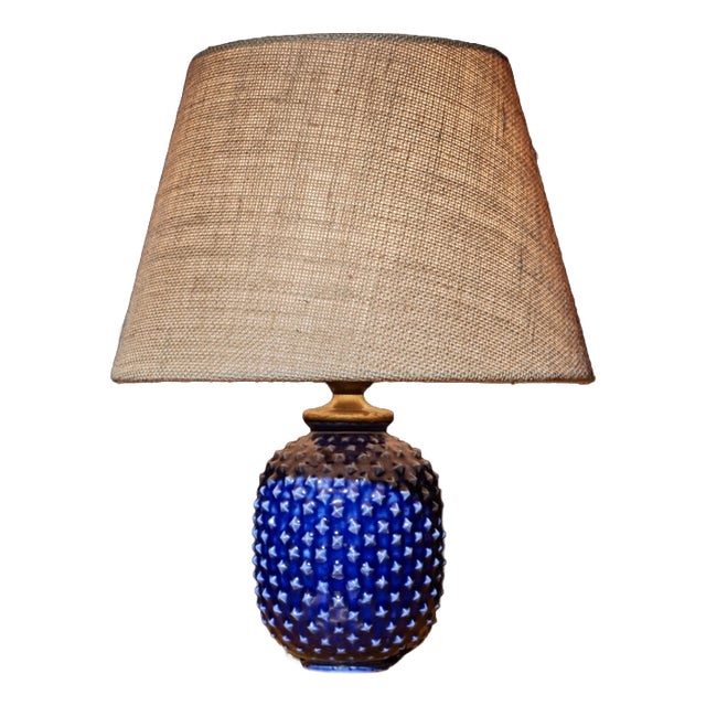 Mid-Century Swedish Stoneware Table Lamp by Gunnar Nylund for Rörstrand, 1950s For Sale