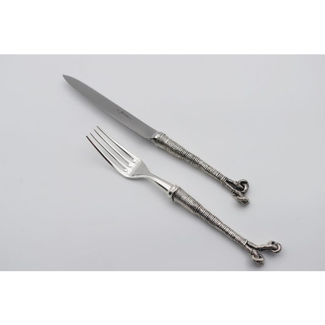 Metal Bronze Ocean Tableware by Richard Lauret, Set of 2 For Sale - Image 7 of 11