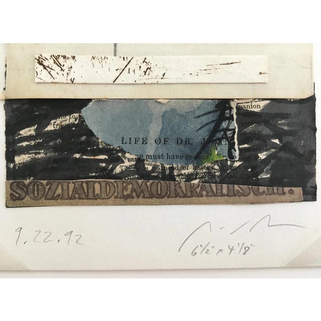 1990s Michael Pauker Framed Collage 'Sozialdemokratisch' 1992 For Sale - Image 5 of 7