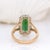 3.3ct Aaa Indicolite Tourmaline Ring W Natural Diamond Halo in 14k Solid Gold For Sale In Columbus - Image 6 of 7