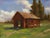 The remains of an old house by Ali Ghassan | Oil Painting of a dilapidated house in a field For Sale