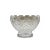 Vintage Intricate heavyweight glass/crystal bowl. Scalloped top. Pedestal base. 6"W x 4.5"H