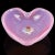 Mid 20th Century Vintage Murano Fratelli Toso Millefiori Wild Flowers Pink Opalescent Italian Art Glass Heart Bowl For Sale - Image 5 of 8