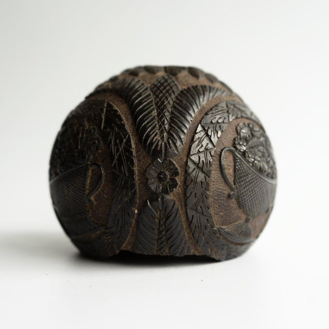 Antique Sailors Bugbear, Naive Folk Art Carved Coconut, Late 18th/Early 19th Century For Sale - Image 9 of 17