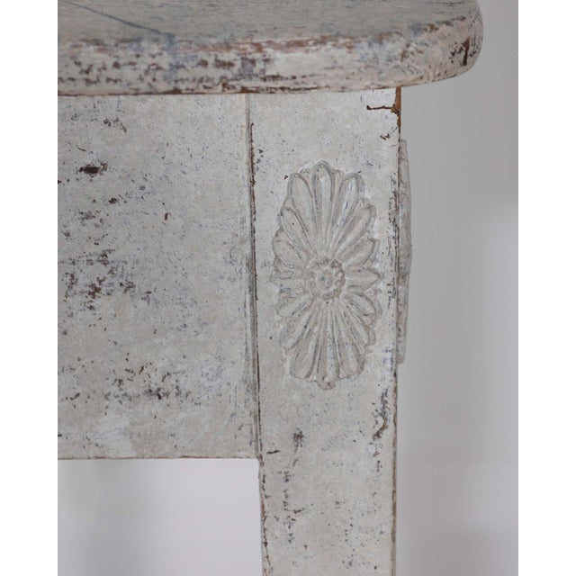 Gustavian (Swedish) Swedish Painted Console Table with Drawer, circa 1880 For Sale - Image 3 of 11