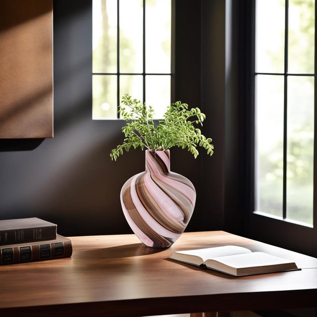 Neapolitain Glass Vase- Small For Sale - Image 9 of 10