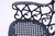 Victorian Late 20th Century Bamboo-Style Aluminum Arm Chairs - Set of 4 For Sale - Image 3 of 5