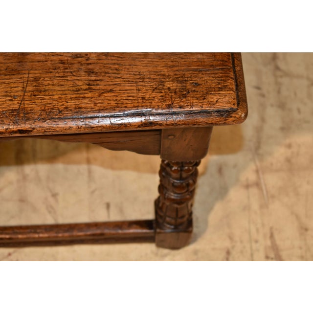 Wood 19th Century English Oak Joint Stool For Sale - Image 7 of 8