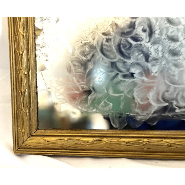 Mid-1800s Ornately Carved Giltwood Empire Mirror For Sale - Image 6 of 7