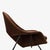 1960s Eero Saarinen Womb Chair & Ottoman in Chocolate Brown Mohair & Black Frame by Knoll For Sale - Image 5 of 12