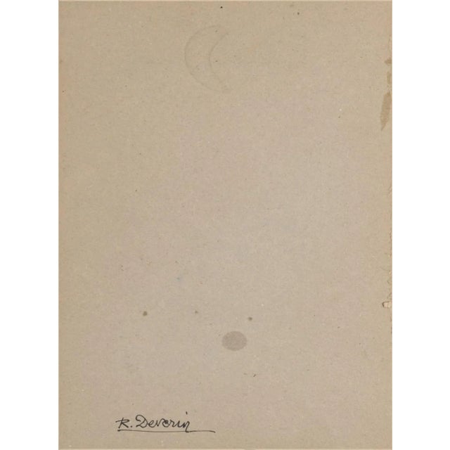 Flowers - Original Mixed Media Drawing - 20th Century 20th Century For Sale - Image 3 of 4