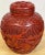 Red Early 20th Century Post Qing Dynasty Cinnabar Ginger Jar & Stand For Sale - Image 8 of 13