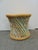 Mid-Century Woven Rope & Fabric Stool For Sale In Philadelphia - Image 6 of 6