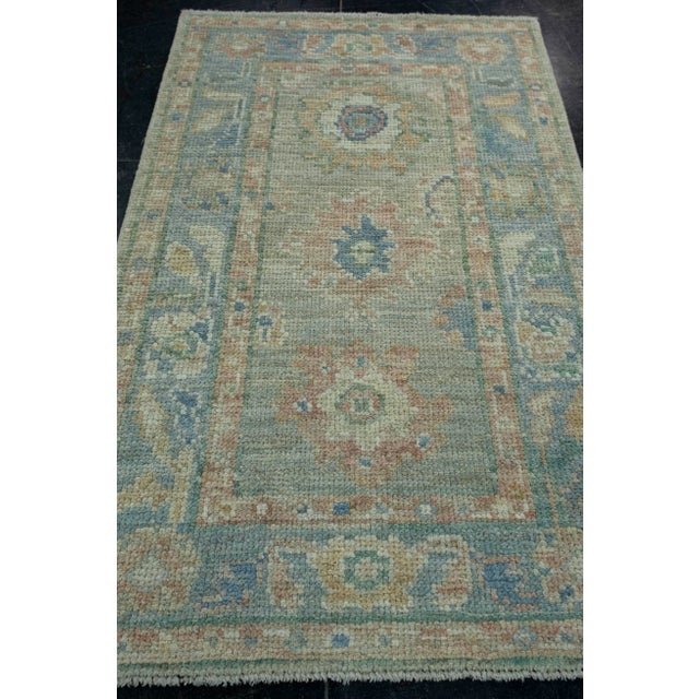 Turkish Oushak Rug 1'11" x 3'3" #17540 Explore a curated collection of hallway runners, wool rugs, and handmade...
