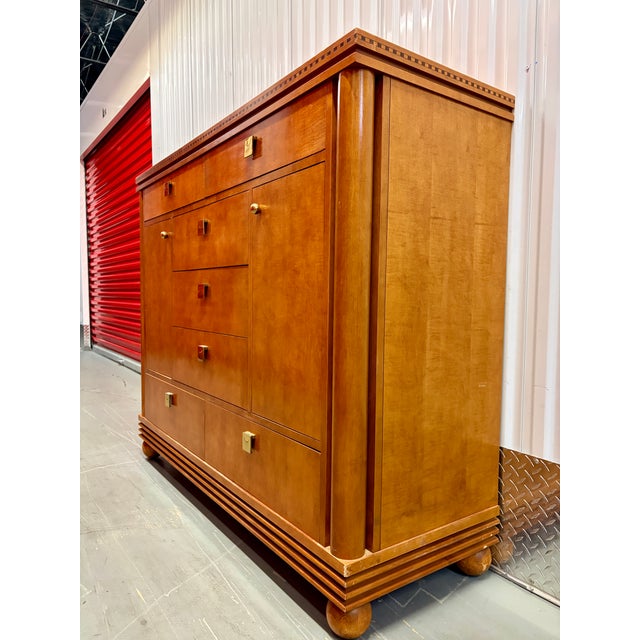 Hickory White Genesis Collection Neoclassical Revival Style High-Boy Dresser. Circa 1980s For Sale - Image 17 of 18
