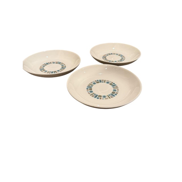 Mid-Century Modern Atomic Canonsburg Temporama Soup Bowls - Set of 3 For Sale - Image 10 of 12