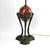 Vintage Neoclassical Athénienne Table Lamp With Red Marble Orb & Pleated Shade For Sale - Image 9 of 17