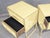 Butter Yellow Murano Glass Nightstands with Brass Loop Bases from Justfurnituress SRL, Set of 2 For Sale - Image 6 of 8