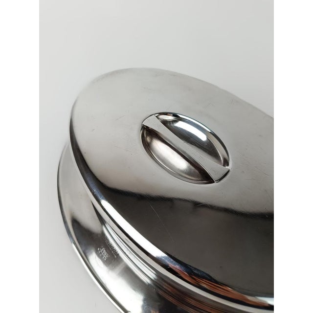 Silver-Plated Cloche by Krupp Berndorf for First Class of Tirrenia Fleet, 1930s For Sale - Image 16 of 18