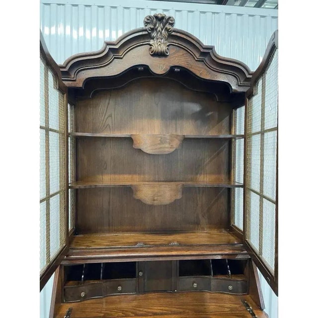 French Country Henredon Four Centuries French Country Style Secretary Desk by Henredon For Sale - Image 3 of 9