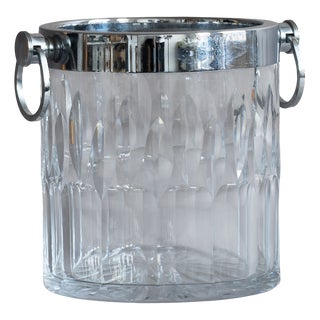 Vintage Ice Bucket with Chrome, 1970 For Sale