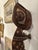 Wonderful hand carved African wall sculpture of a whimsical imaginary animal, naively painted with white details. Wired to...