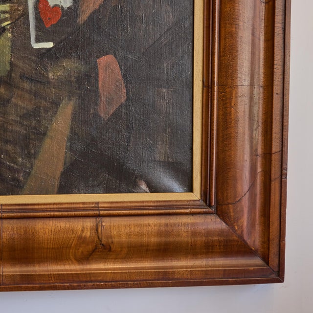 Cubist Oil on Canvas Painting, Circa 1930's For Sale In Los Angeles - Image 6 of 7
