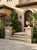 Pair of Vintage Weathered Cast Stone Classical Garden Urns With Scroll Handles For Sale - Image 10 of 12