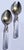 1960s Christofle Hotel Style Serving Silverplate Spoons Faceted Crystal Handle - Set of 2 For Sale - Image 11 of 12