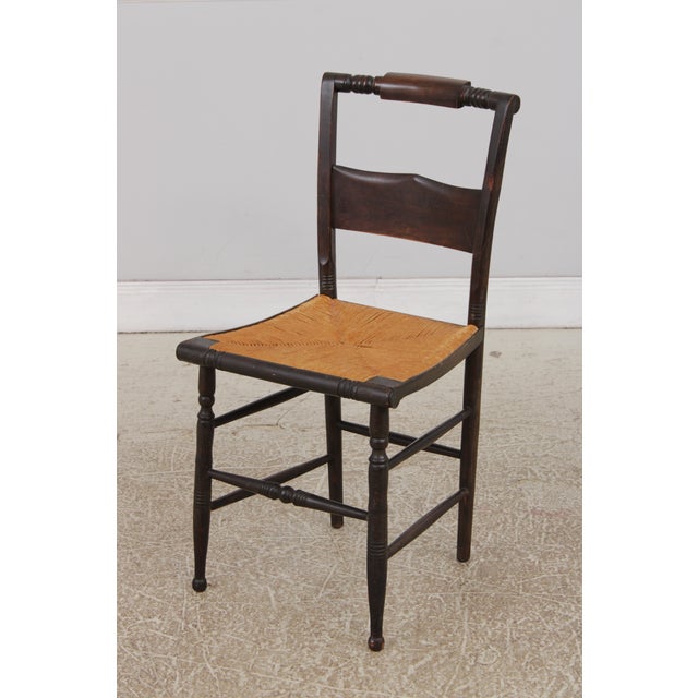 Set of 10 Antique Early American Hitchcock Dining Chairs For Sale - Image 4 of 14