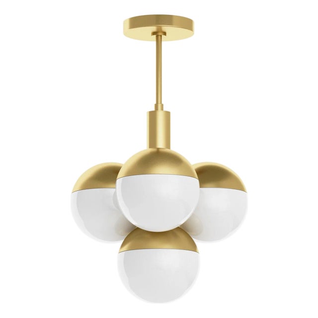 Regina Andrew Oliver Orb Pendant, Natural Brass For Sale