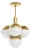 Regina Andrew Oliver Orb Pendant, Natural Brass For Sale