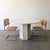 Mid-Century Modern Vintage 1980s Round Travertine Dining Table With Hexagonal Pedestal Base For Sale - Image 3 of 10