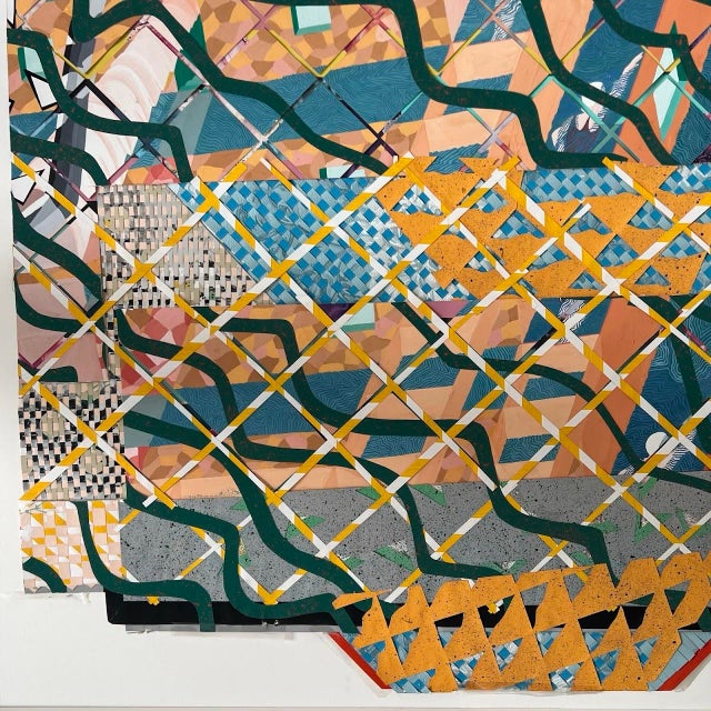 Amber 1980s Modernist Mixed Media - Jackie Rice (Smithsonian Artist / Risd Dean) - Axa Financial Collection For Sale - Image 8 of 12