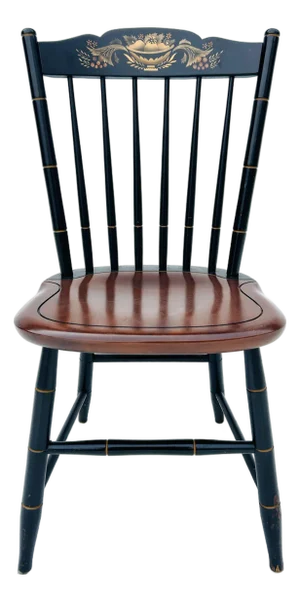 Vintage Hitchcock Spindle-Back Stenciled Dining Chait C. 1960’s.