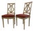 Late 19th Century Louis XVI Style Painted Lyre Back Chairs - A Pair For Sale