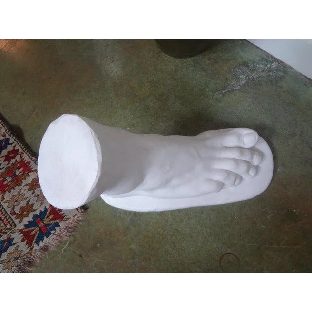 1960s Vintage Italian Neoclassical Style Plaster Foot of Hercules For Sale - Image 4 of 8