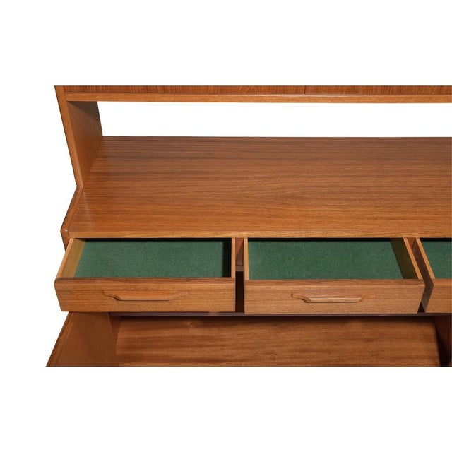 Mid-Century Modern Swedish Bookcase Hutch by Ajfa Möbler, c.1950s For Sale - Image 3 of 9