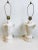 Metal Vintage Pair of White Ceramic Coastal Conch Shell Lamps For Sale - Image 7 of 12