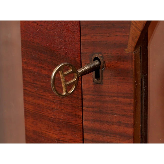 English Walnut Antique Curio For Sale - Image 11 of 12