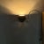 Metal Vintage Dutch Mushroom Arc Wall Lamp in Brown Acrylic Glass and Chrome attributed to Gepo For Sale - Image 7 of 11