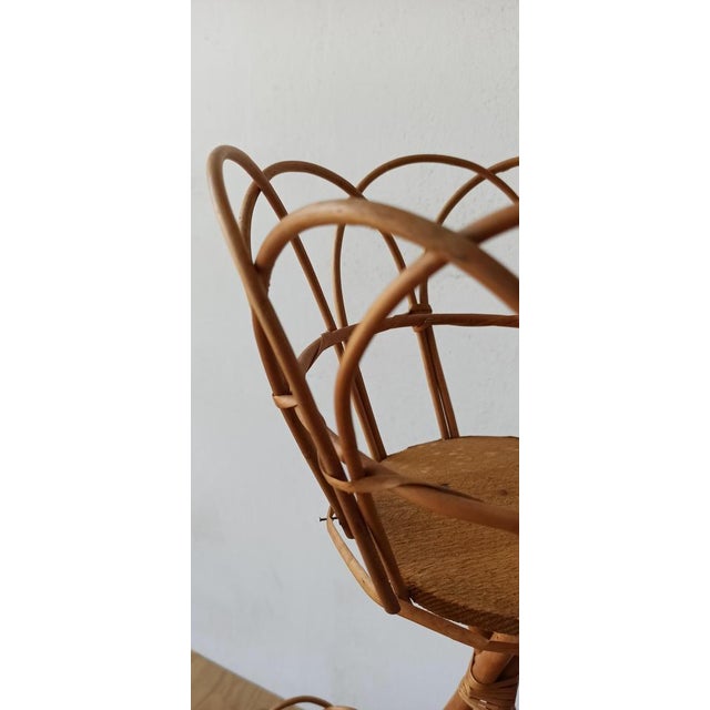 Wicker Plant Stand, 1960s For Sale - Image 4 of 9